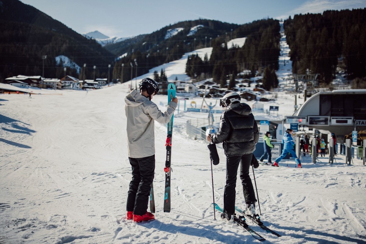 Skiurlaub in Flachau am Skilift 